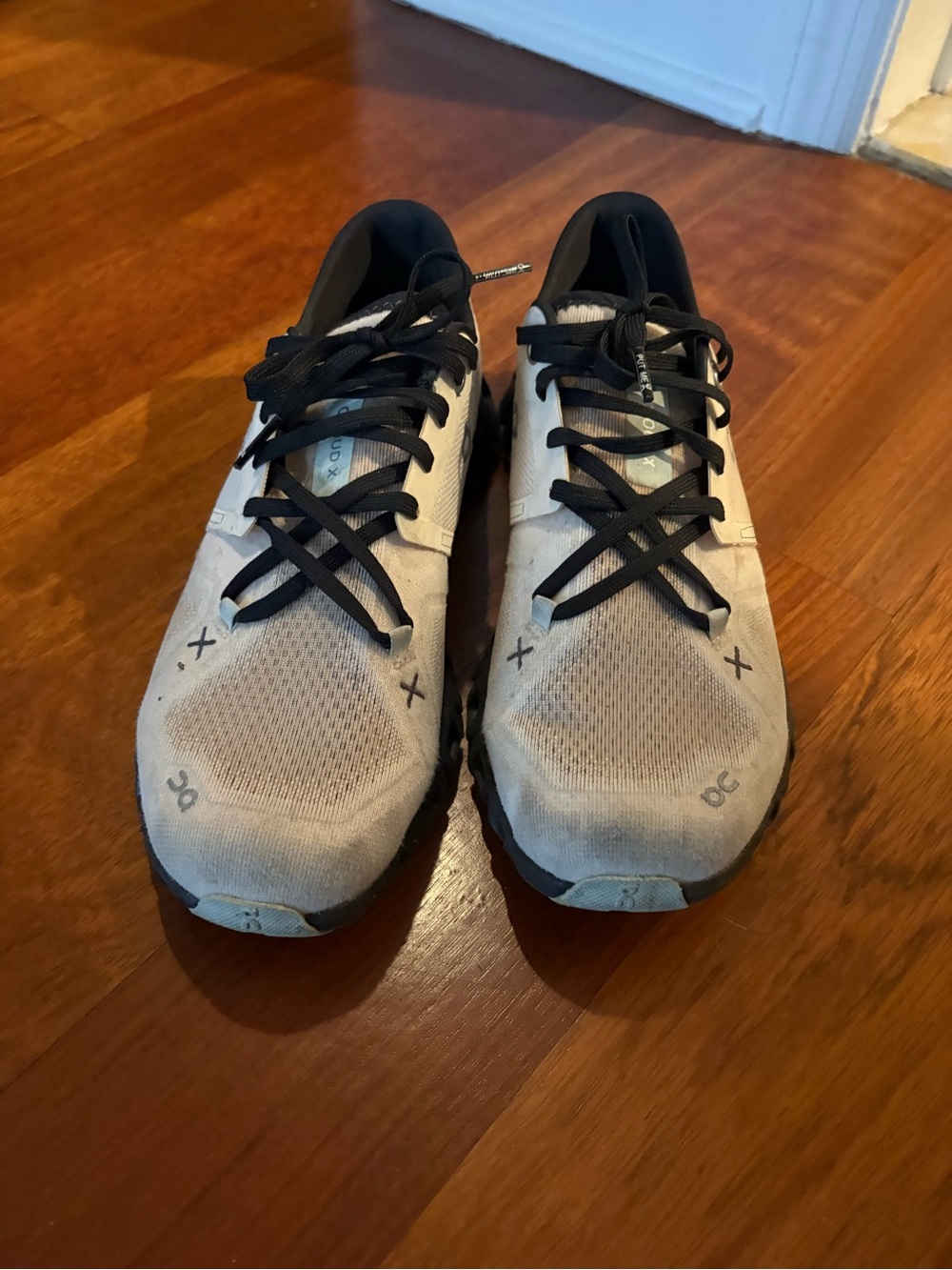 On Running Women's Sneakers in Light Gray and Black